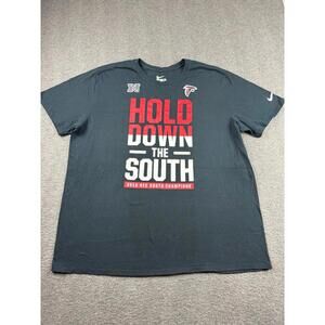 Nike NFL Atlanta Falcons 2016 NFC South Champions T-Shirt Black Men's Size XXL